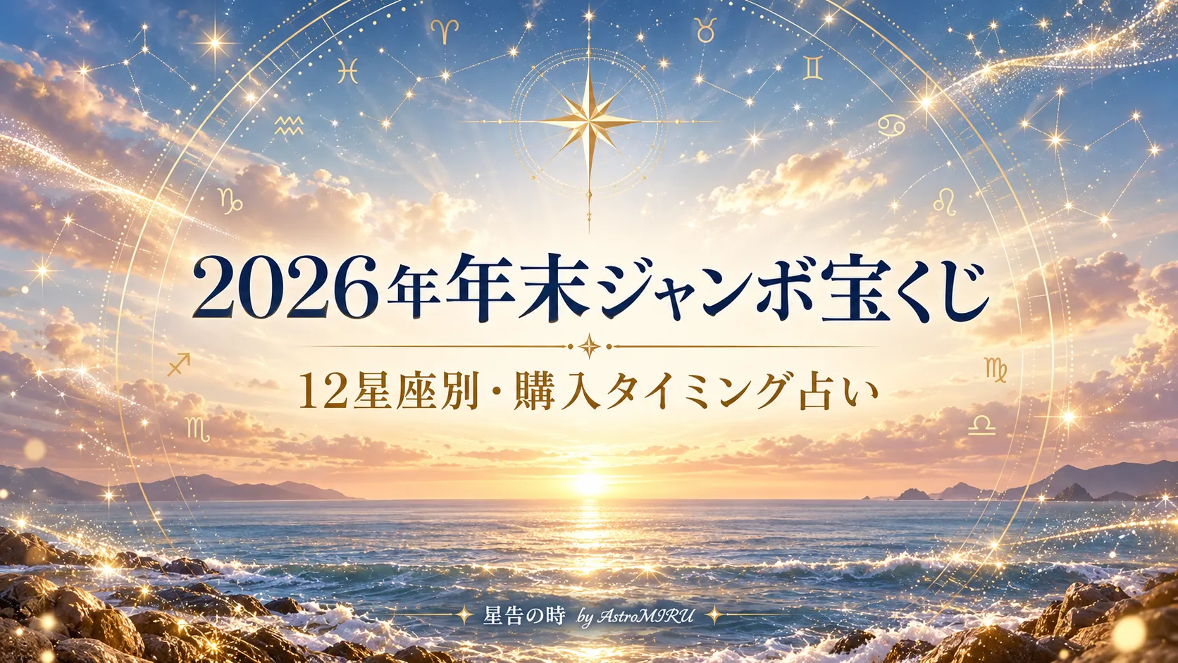 2026年末ジャンボ宝くじ運占いをイメージした画像